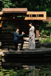 Caldwell Lily Pool engagement proposal