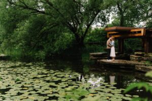 Caldwell Lily Pool Engagement Pictures