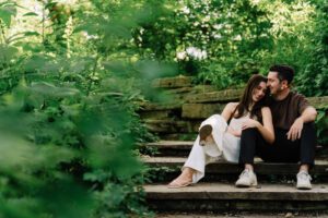 Caldwell Lily Pool Engagement Pictures